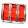 1964-66 TAILLIGHT BEZELS SMOOTH STYLE (FROM: $210)